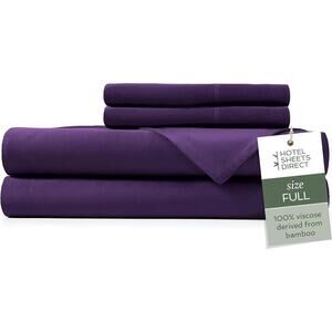 Hotel Sheets Direct 100% Viscose Derived from Bamboo Sheets Full Size - Cooling